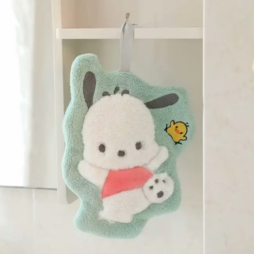 Sanrio POCHACCO 1 Hanging Padded Thick Wash Cloth - Picture 3 of 4